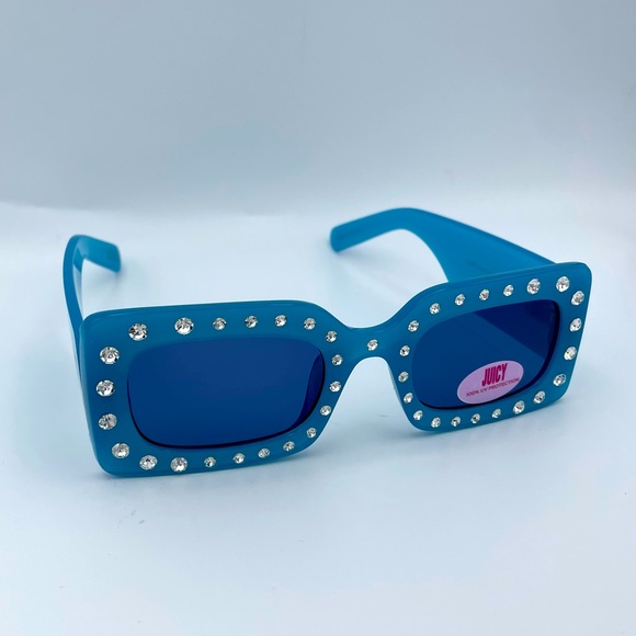 Juicy Couture Square Frame Jeweled Sunglasses NWT